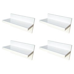White plastic shelves by Marcello Siard for Kartell, 1970s