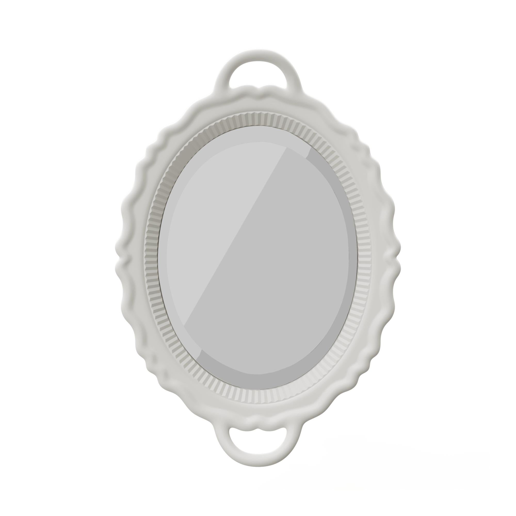 In Stock in Los Angeles, White Plateau Mirror, Designed by Studio Job In New Condition In Beverly Hills, CA