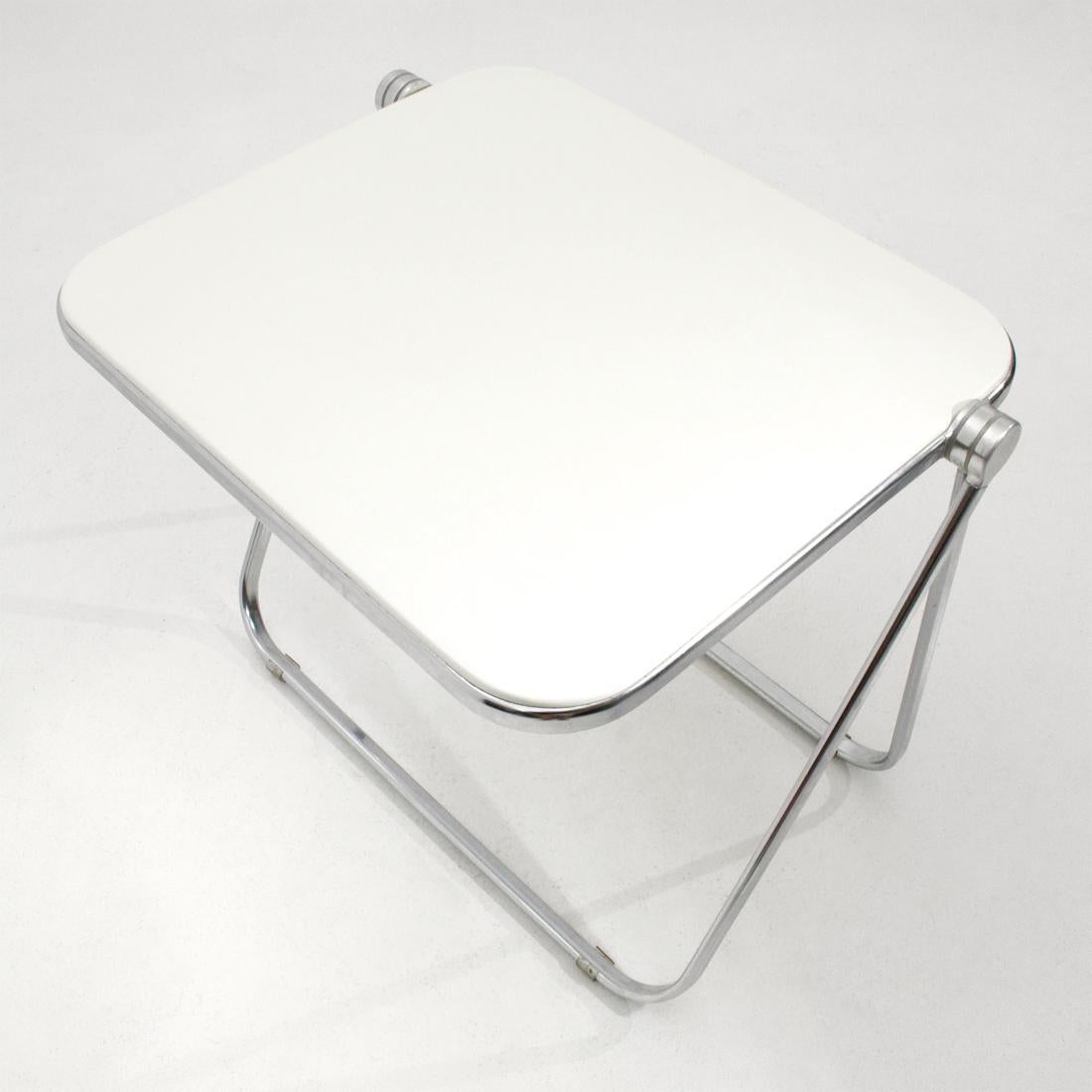 Mid-Century Modern White ‘Platone’ Folding Desk by Giancarlo Piretti for Anonima Castelli, 1960s