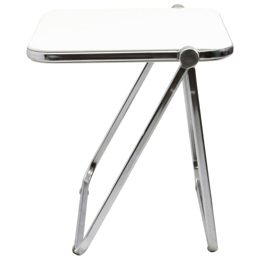 White ‘Platone’ Folding Desk by Giancarlo Piretti for Anonima Castelli, 1960s