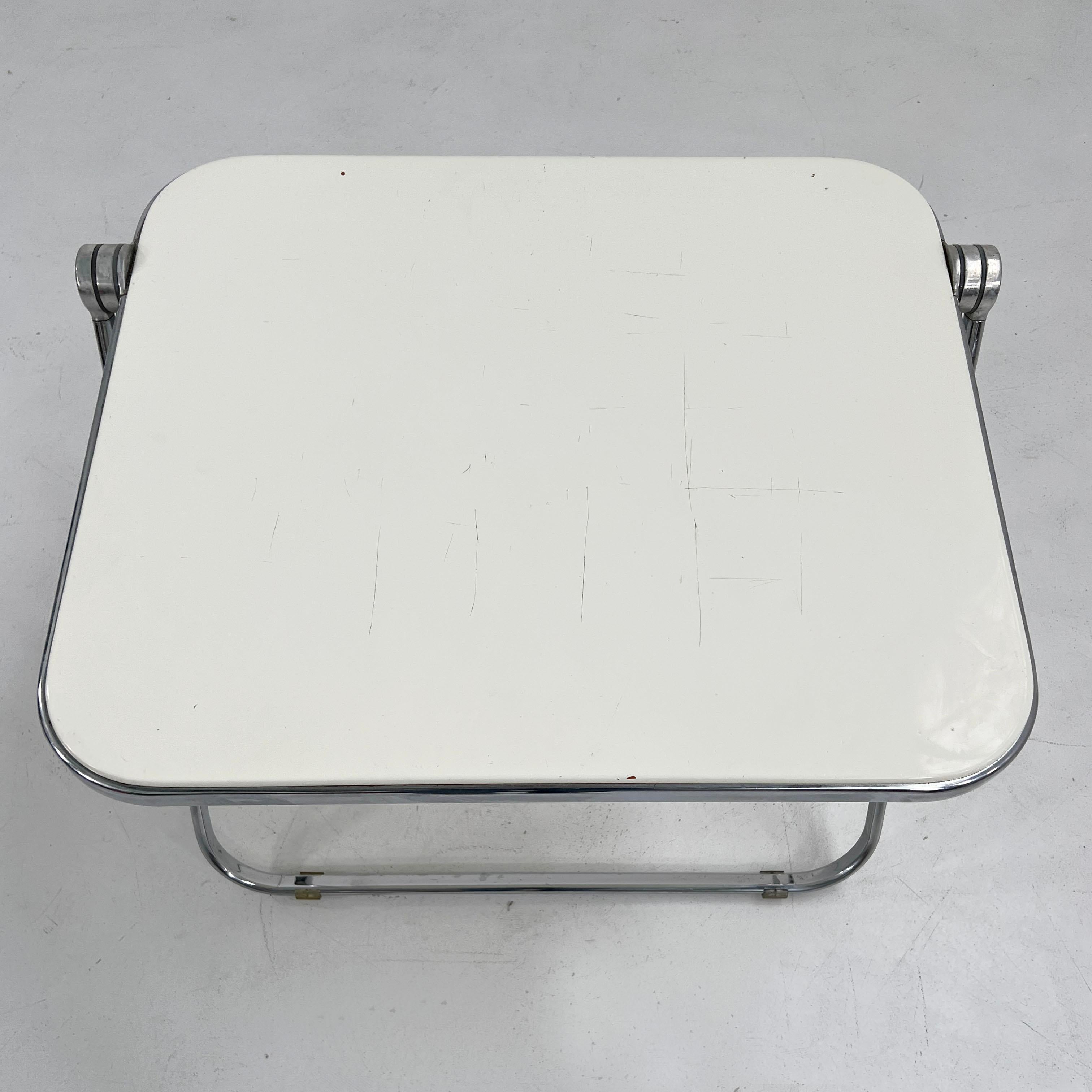 Late 20th Century White Platone Folding Desk by Giancarlo Piretti for Anonima Castelli, 1970s