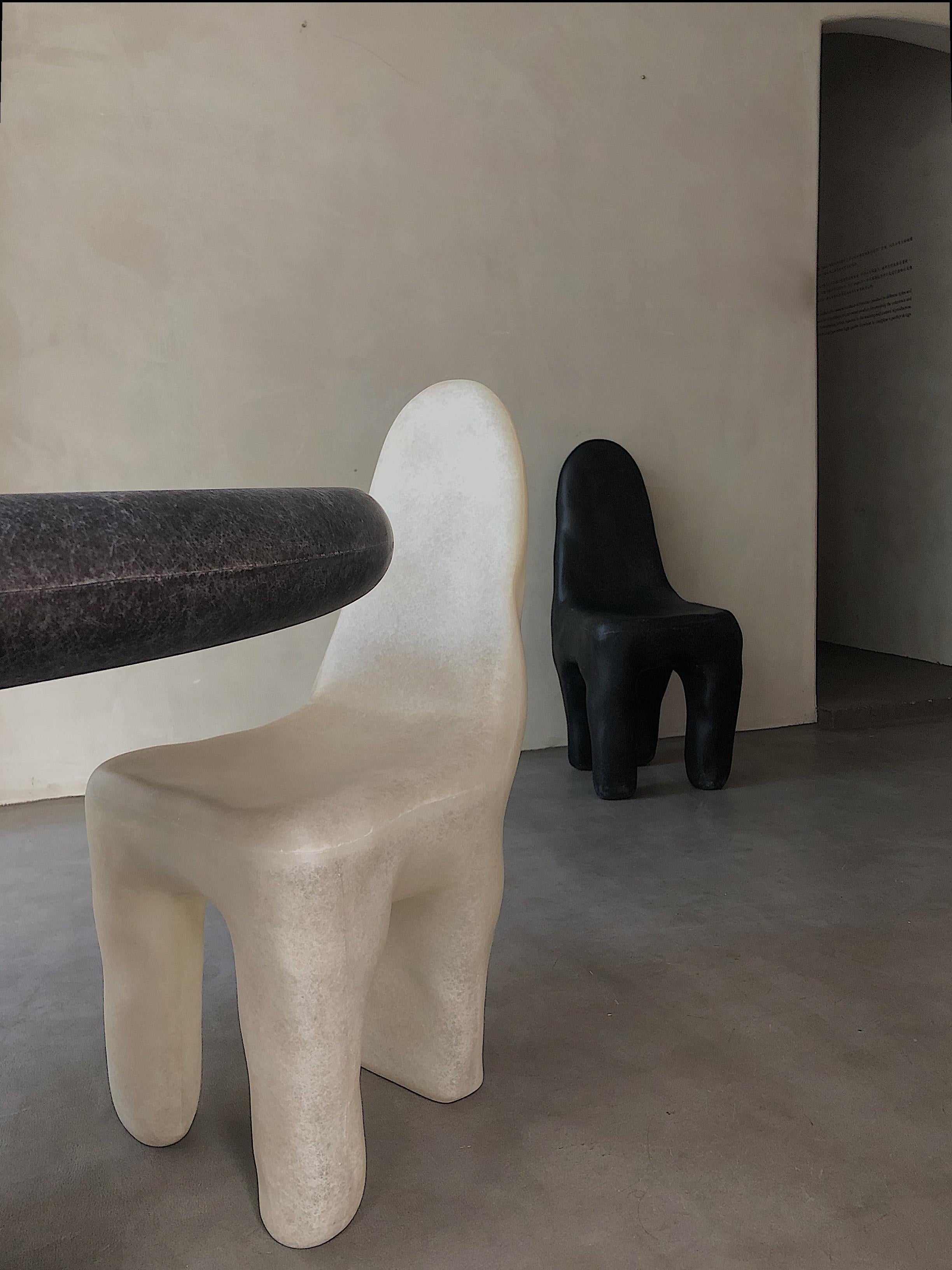 White Playdough Chair by Karstudio 3