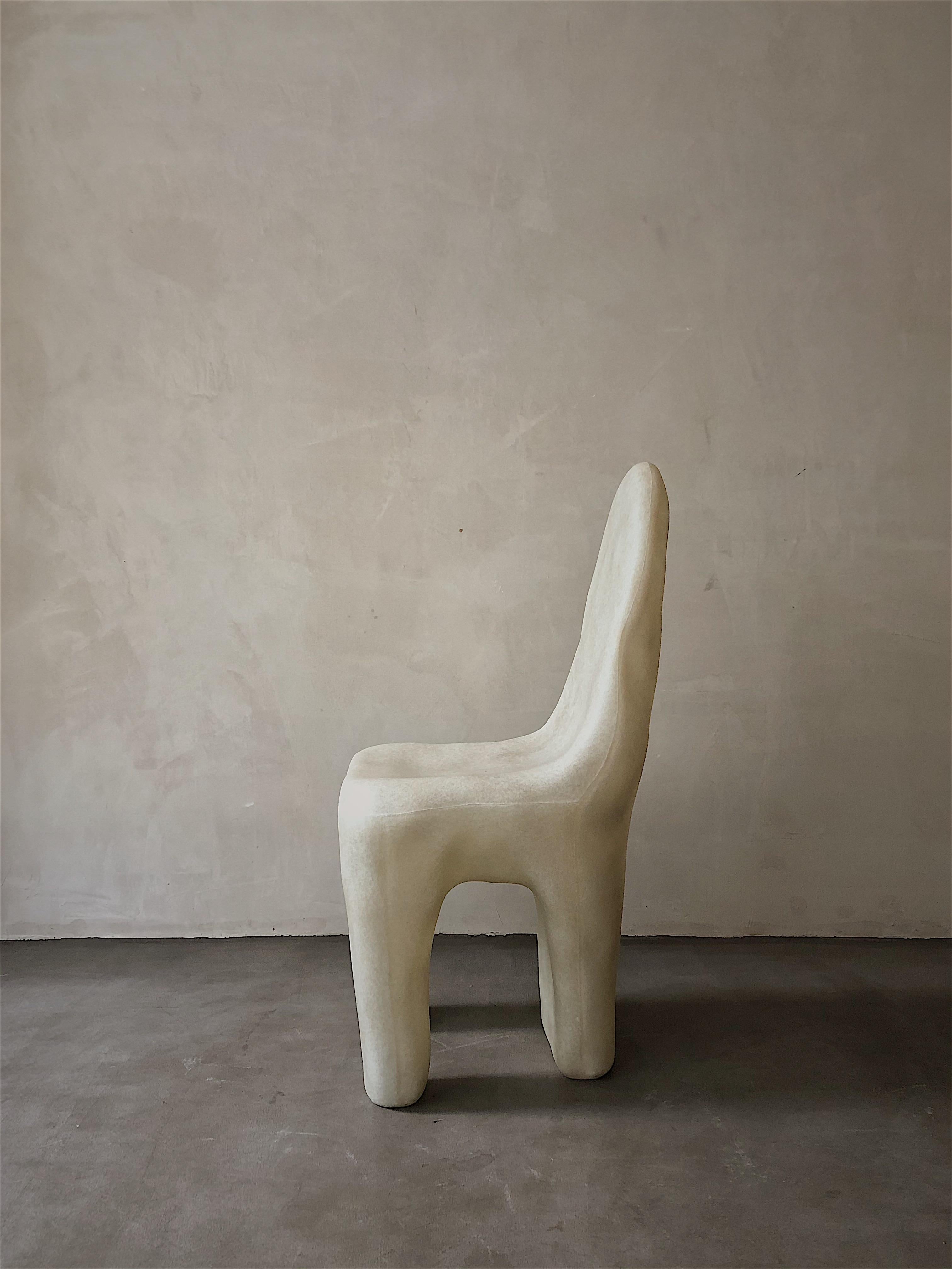 Moderne Chaise Playdough blanche de Kar en vente