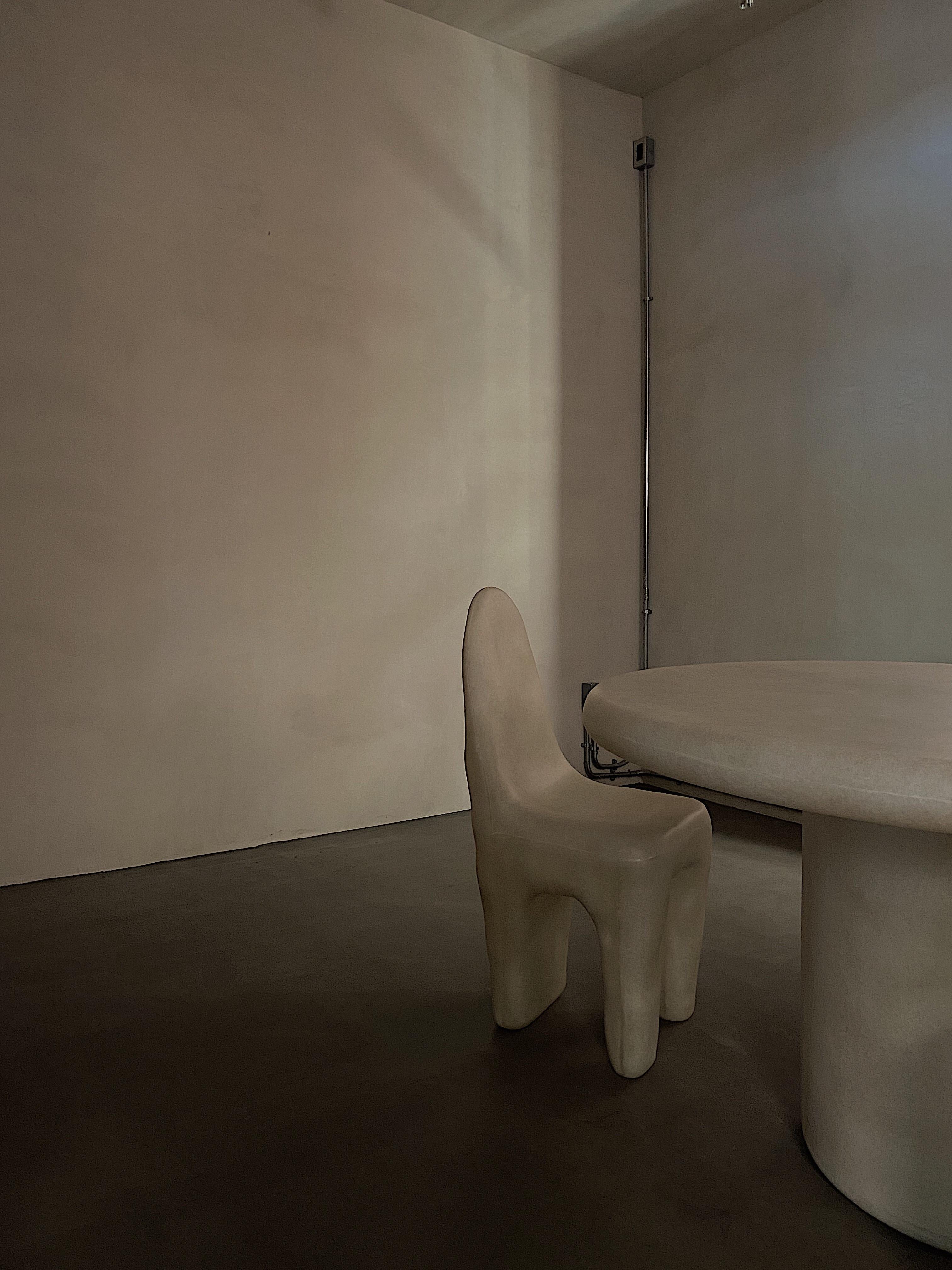 Contemporary White Playdough Chair by kar For Sale