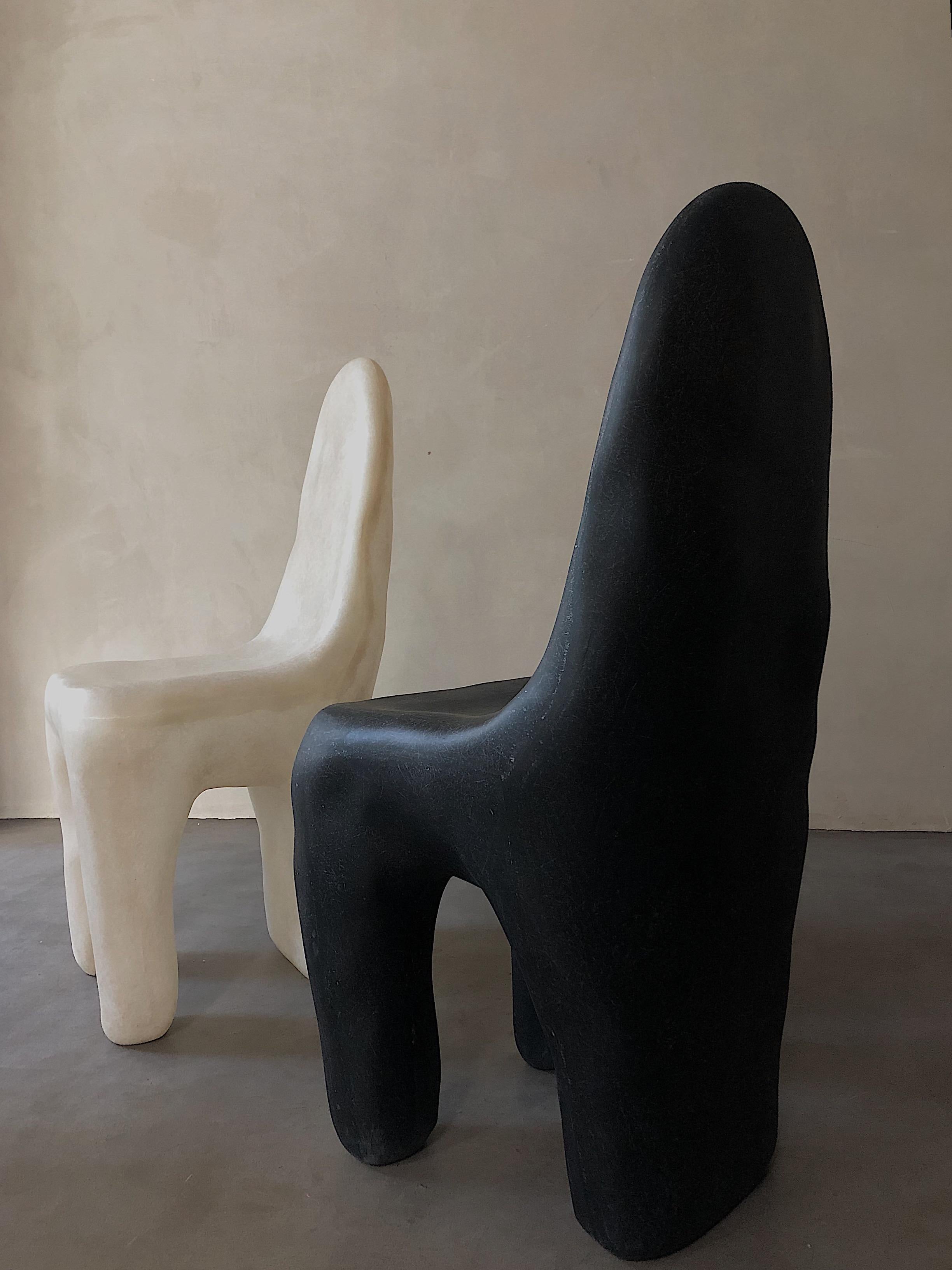 Fiberglass White Playdough Chair by Karstudio