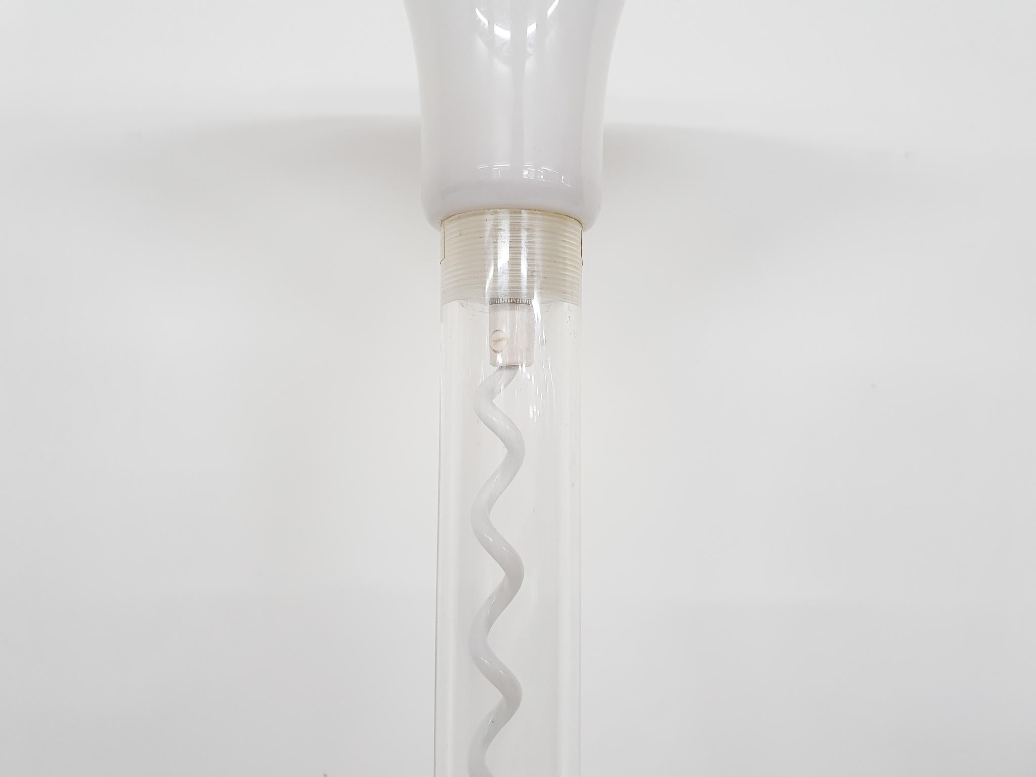 White Plexi Floor Light by Harco Loor, the Netherlands For Sale 2