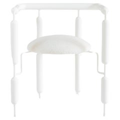 White Poodle Armchair by  Mati Sipiora