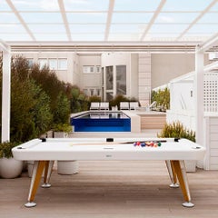 WHITE POOL TABLE DIAGONAL 8 FEET by RS Barcelona