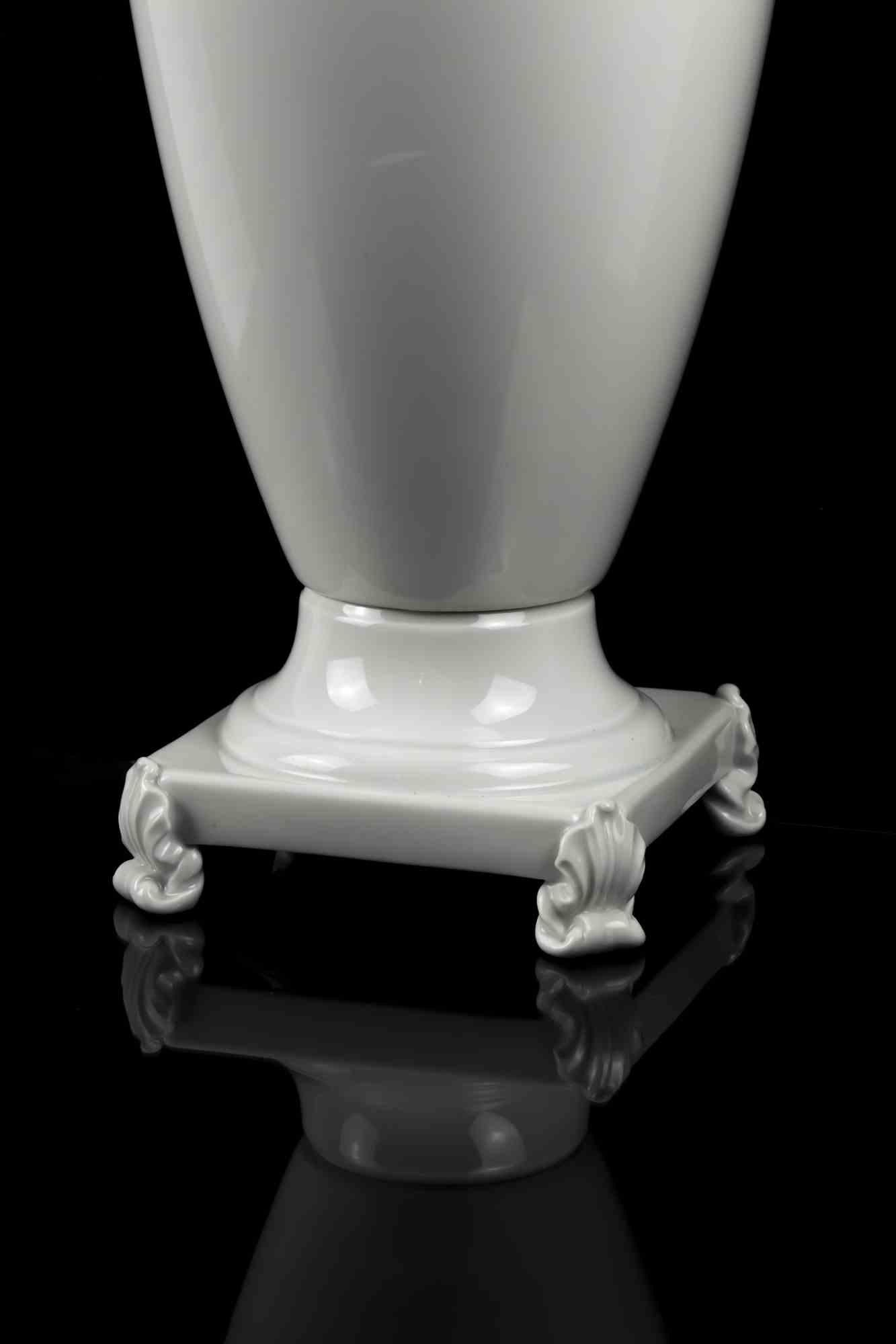 Italian White Porcelain Amphora, 1970s