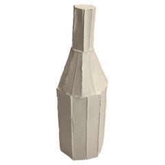 White Porcelain Bottle Shaped Sculpture, Italy, Contemporary
