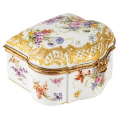 White Porcelain Box, 19th Century