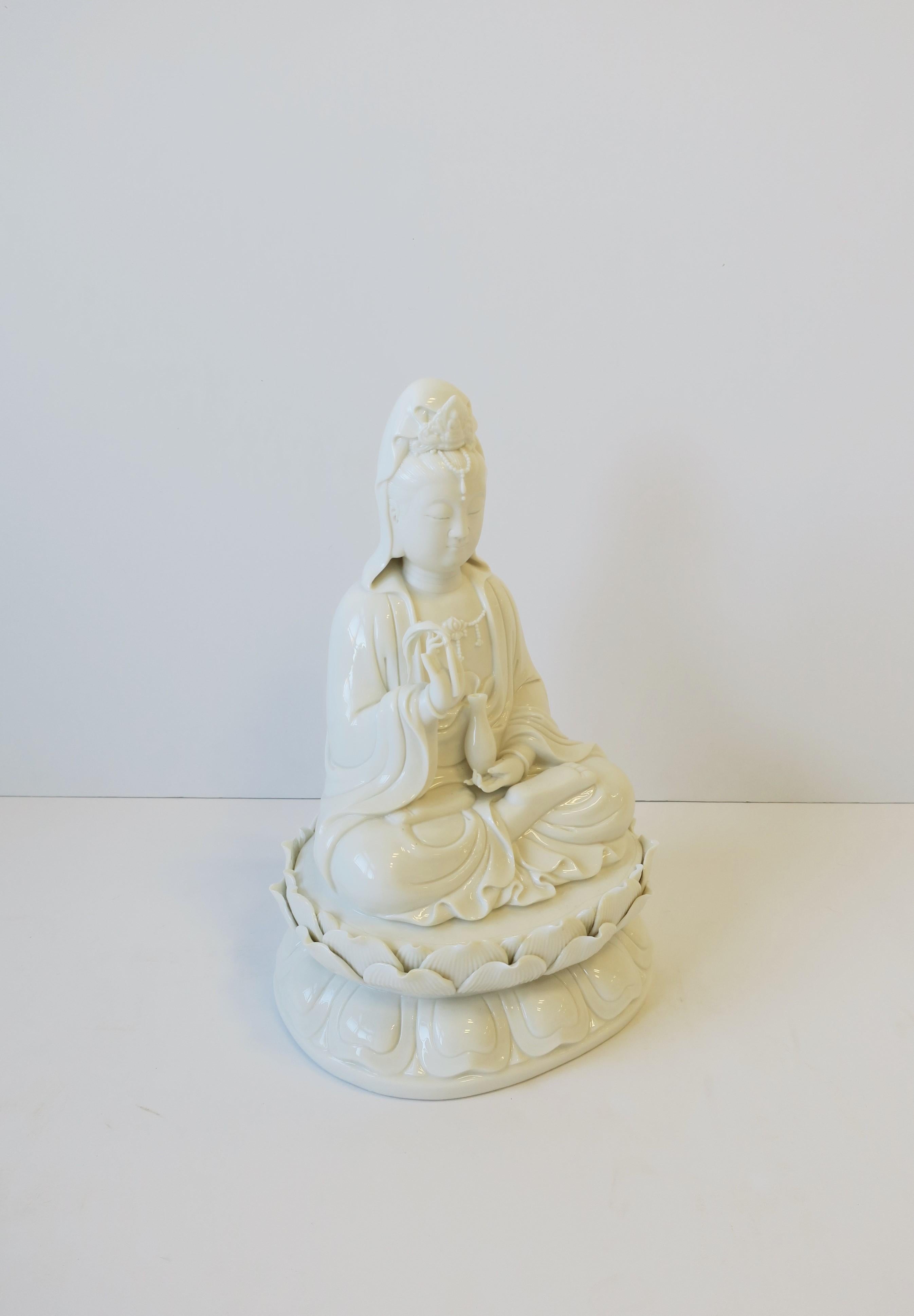 White Blanc-de-Chine Porcelain Buddha 4