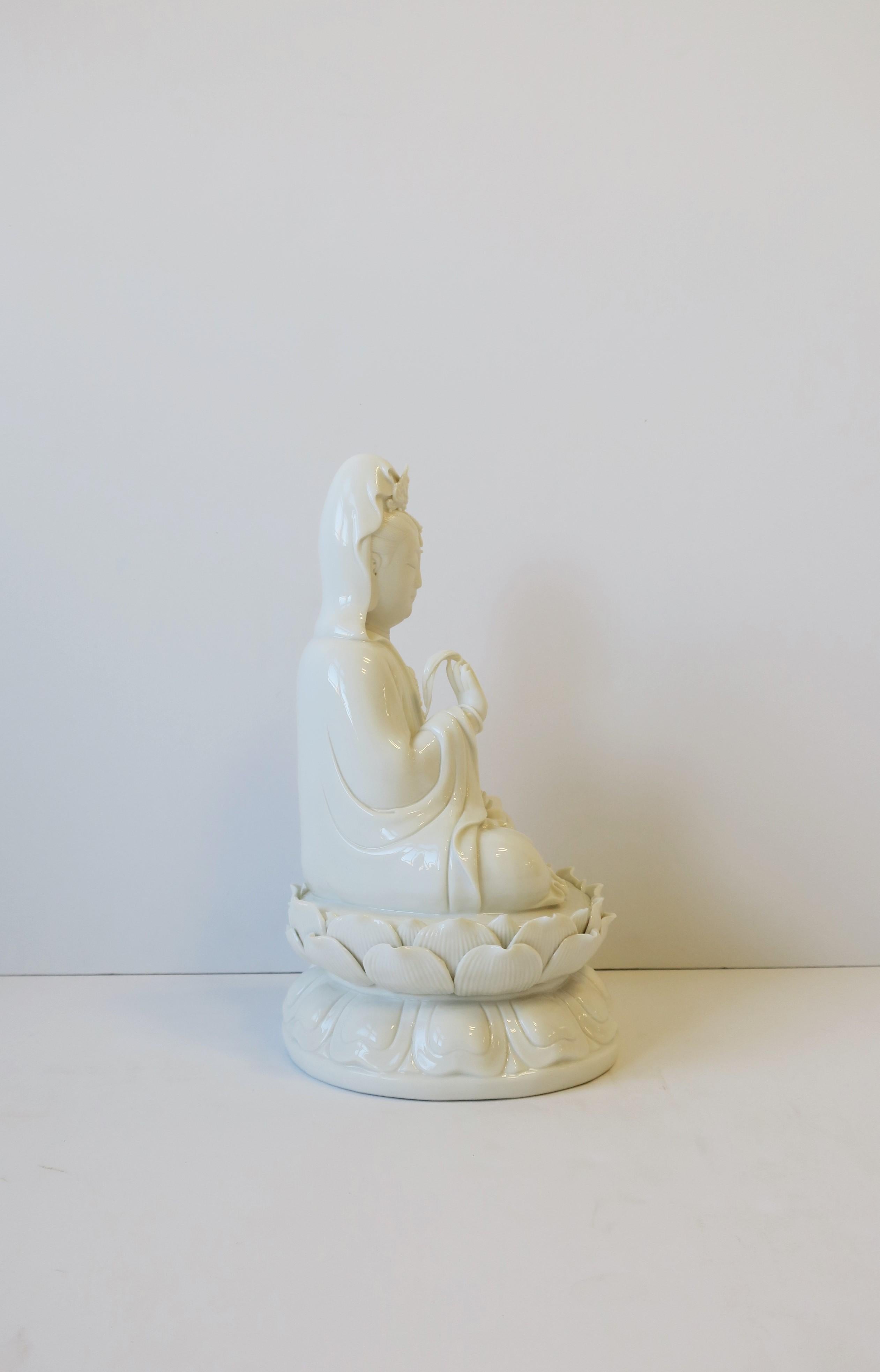 White Blanc-de-Chine Porcelain Buddha 5