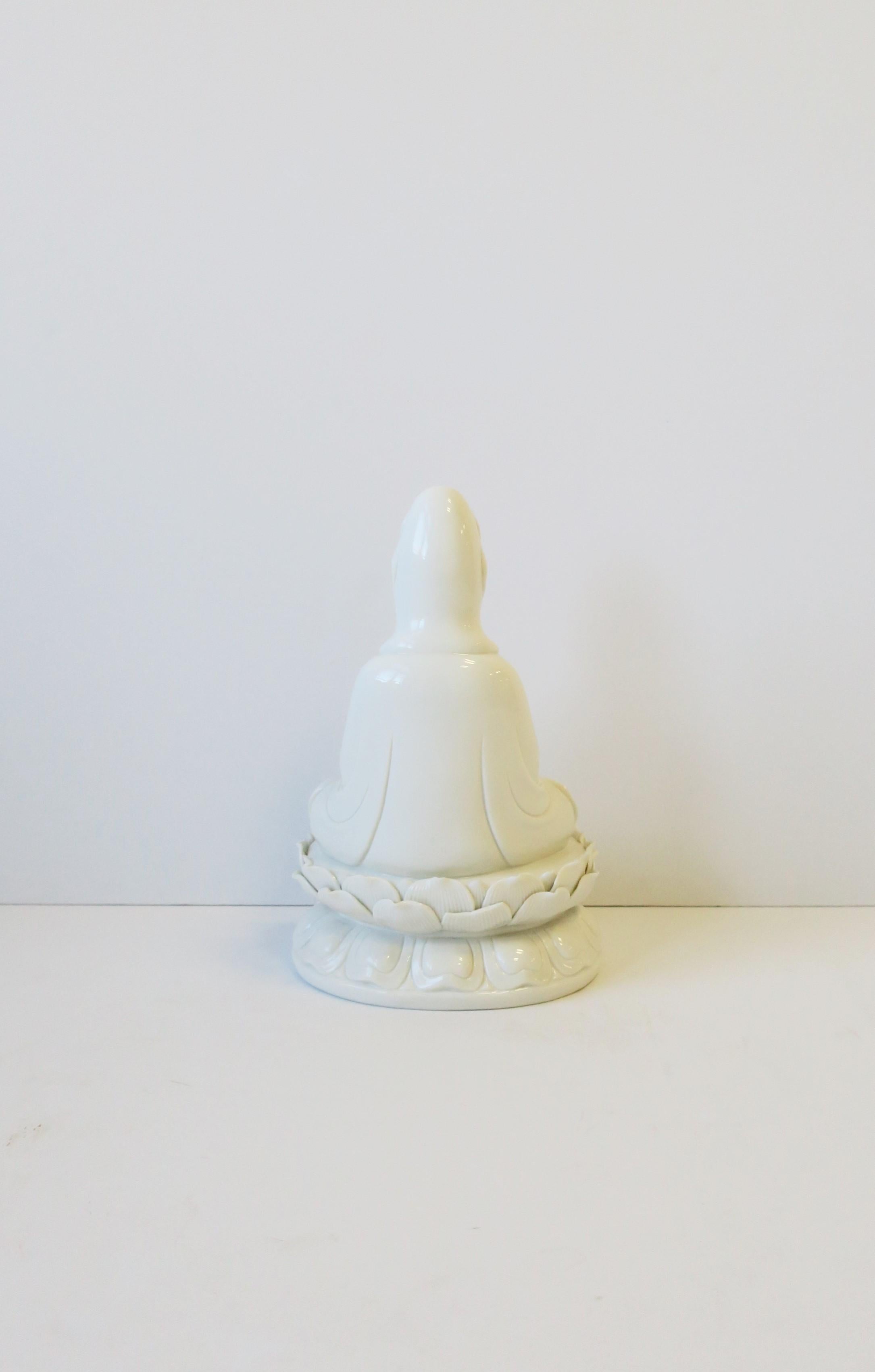 White Blanc-de-Chine Porcelain Buddha 6