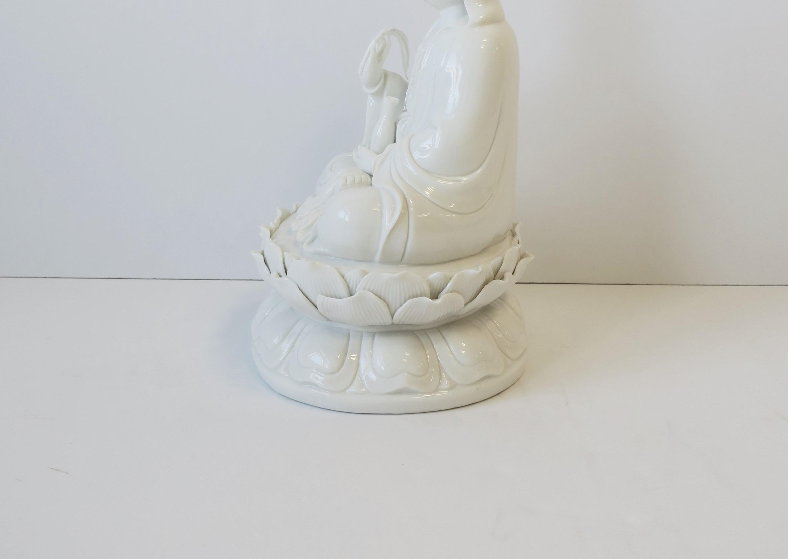 White Blanc-de-Chine Porcelain Buddha 8