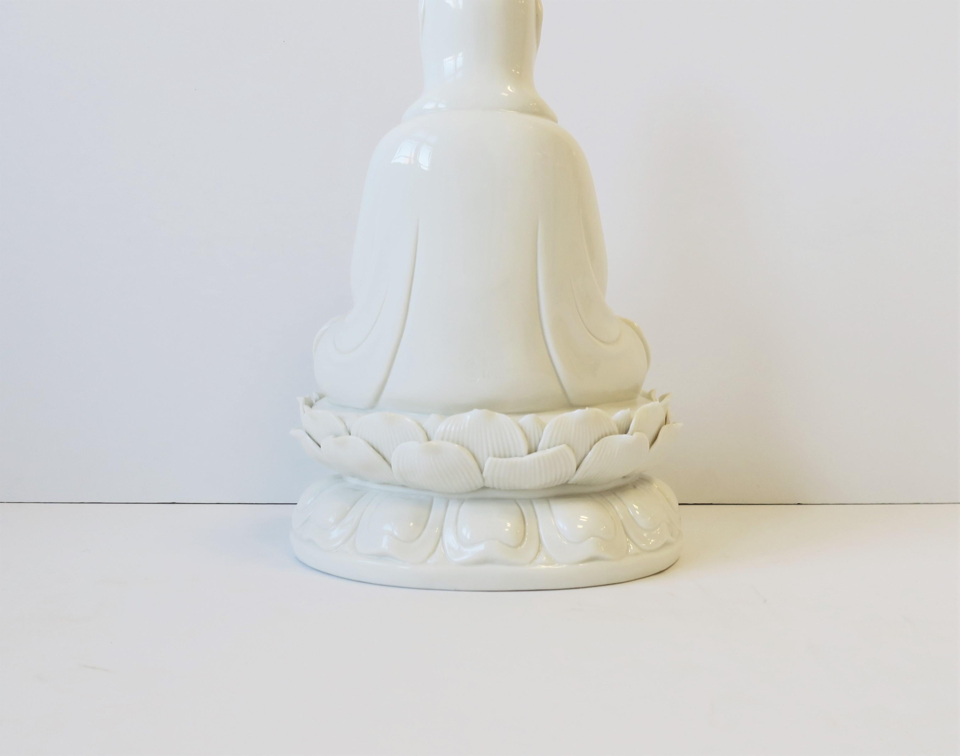 White Blanc-de-Chine Porcelain Buddha 9