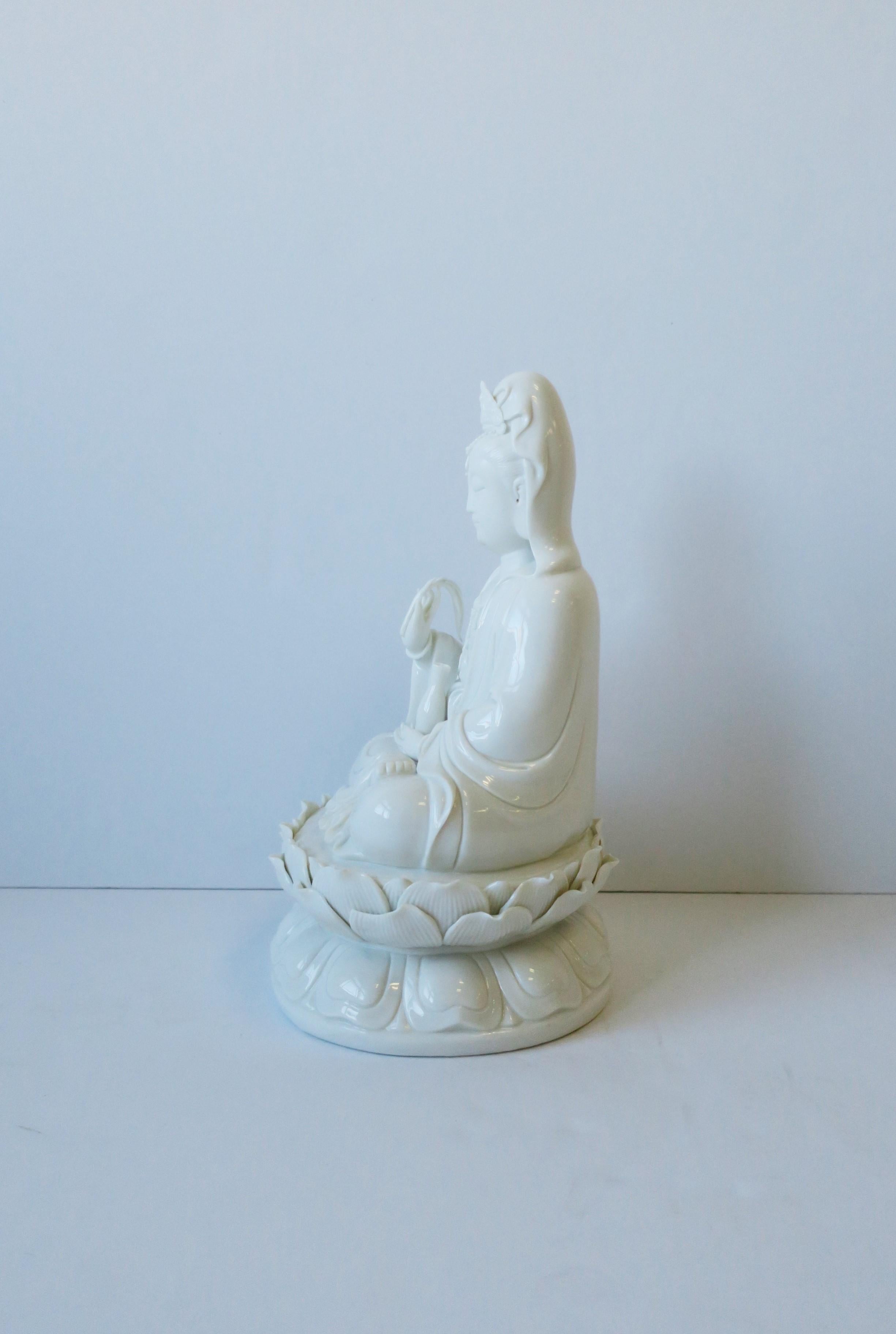 White Blanc-de-Chine Porcelain Buddha 2