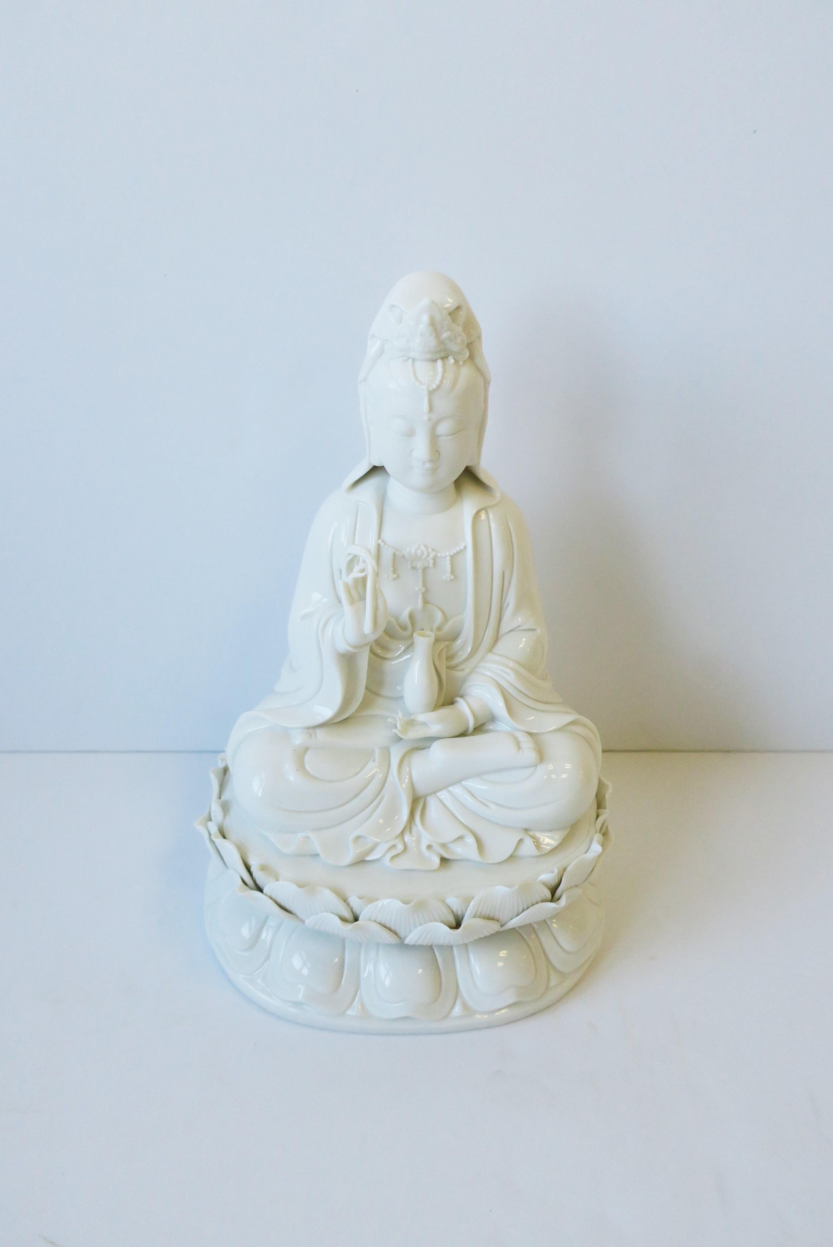 White Blanc-de-Chine Porcelain Buddha 3