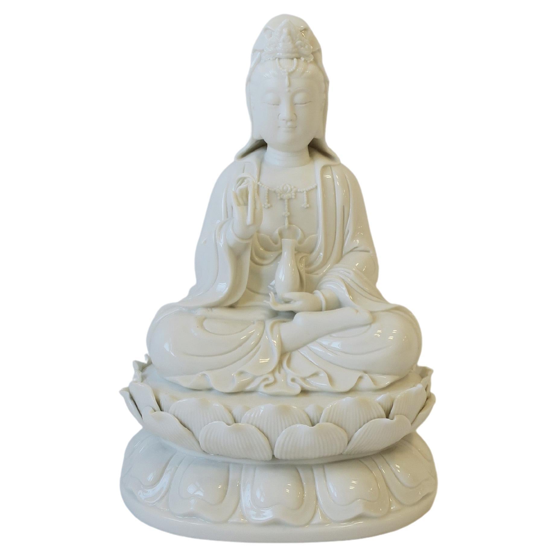 White Blanc-de-Chine Porcelain Buddha