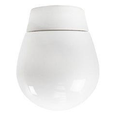 White Porcelain Ceiling Wall Sconce Lamp, Sconce No. 6000 by Wilhelm Wagenfeld