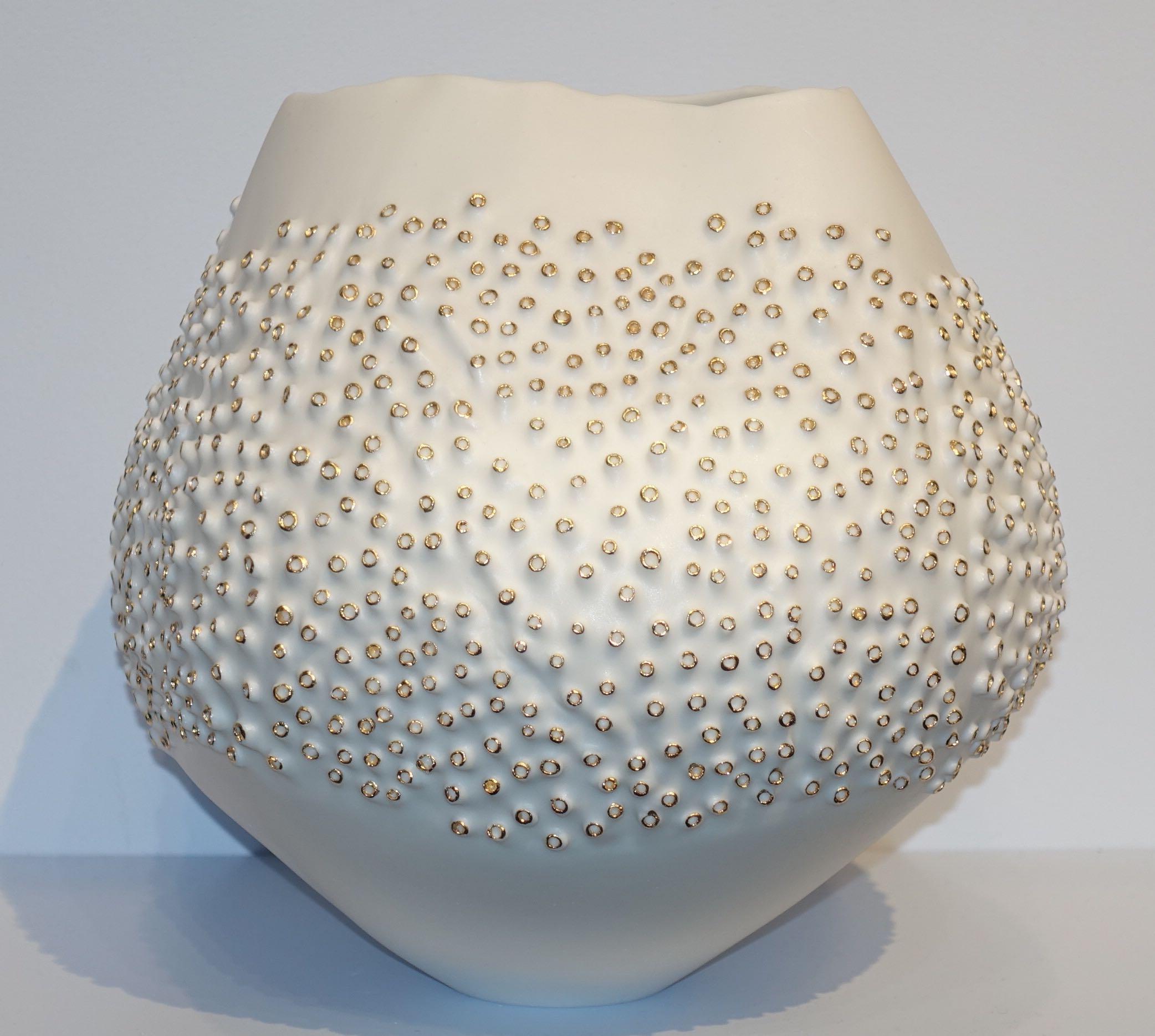 Italian White Porcelain Coral Motif Bowl, Italy, Contemporary