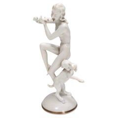 Retro White Porcelain Decorative Item "Osterfreude" by Carl Werner for Hutschenreuther