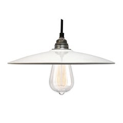 Vintage White Porcelain Pendant Lamp
