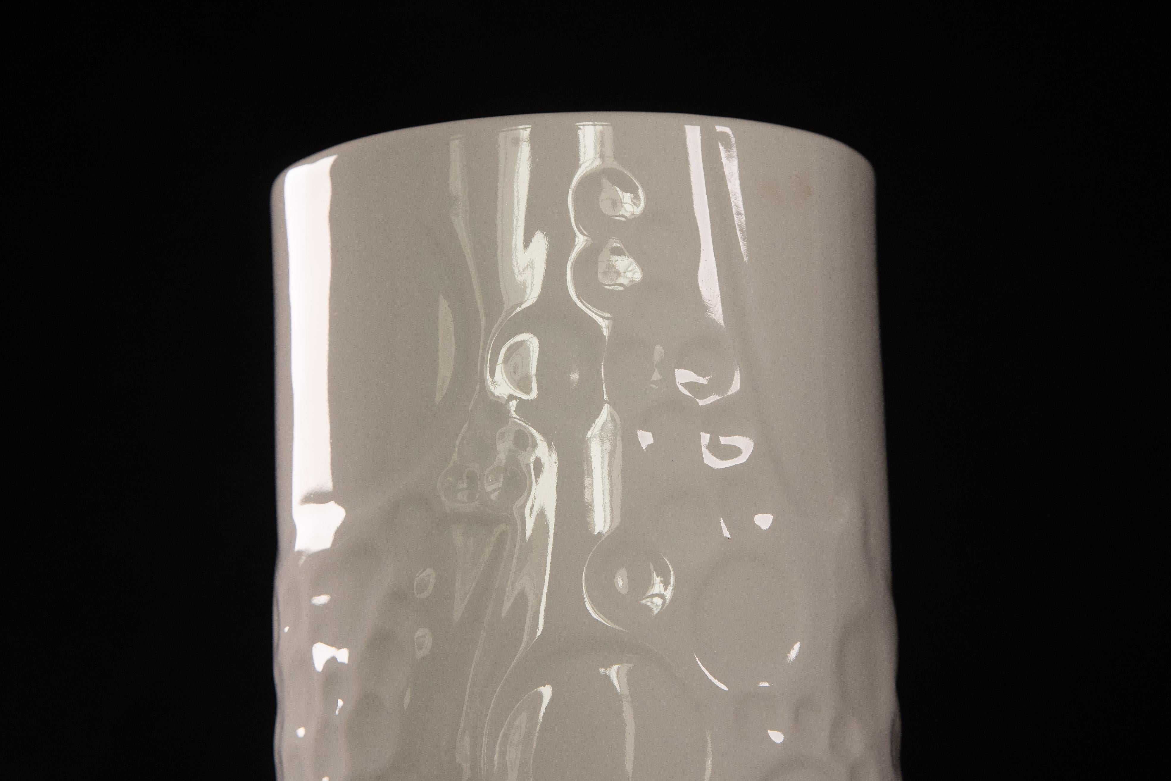 Intact white Bavaria vase, from Gerold Porzellan in Germany. 