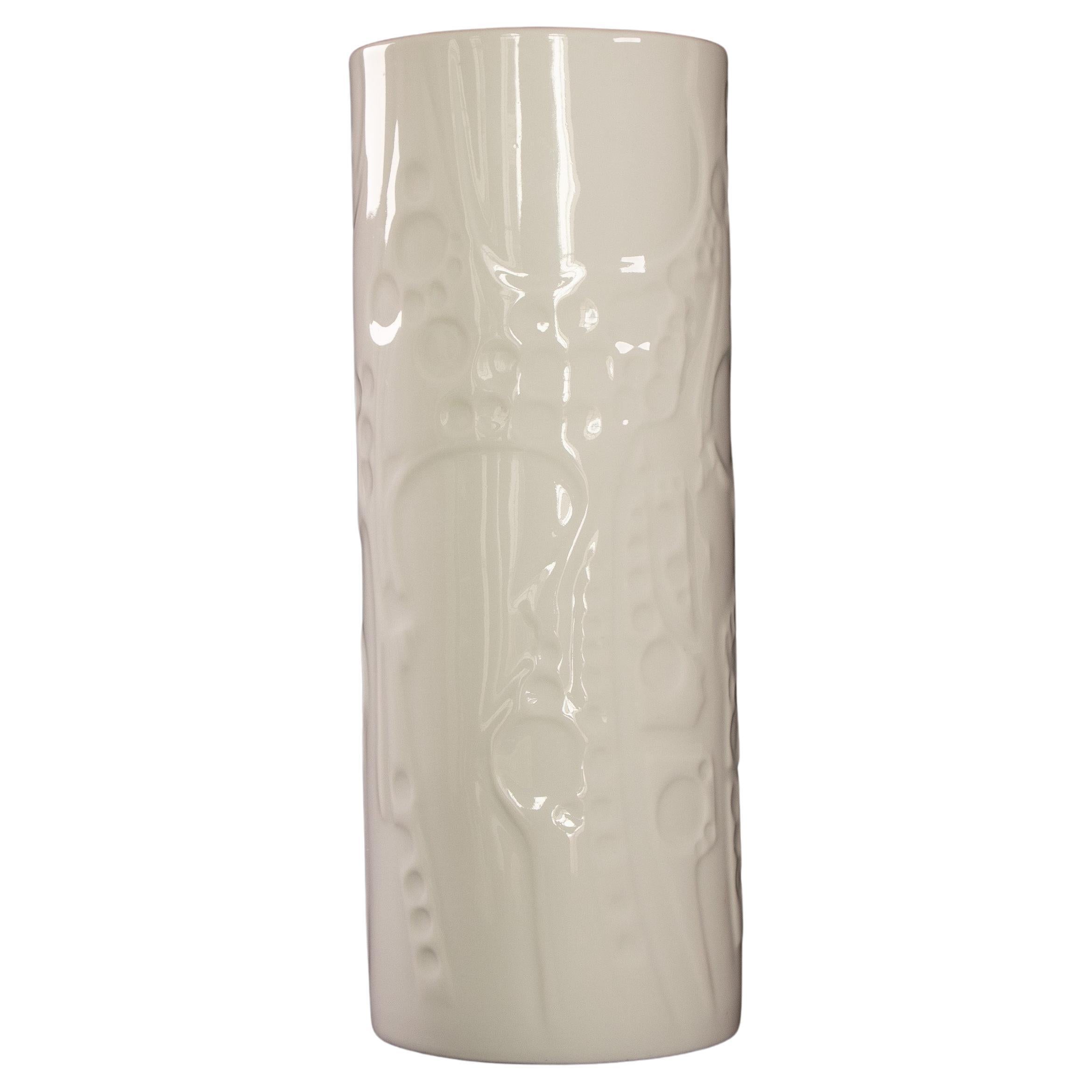 White porcelain German Bavaria vase, marked 'Geroldporzellan' For Sale
