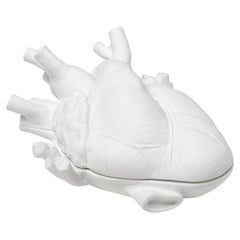 White porcelain heart box NWOT