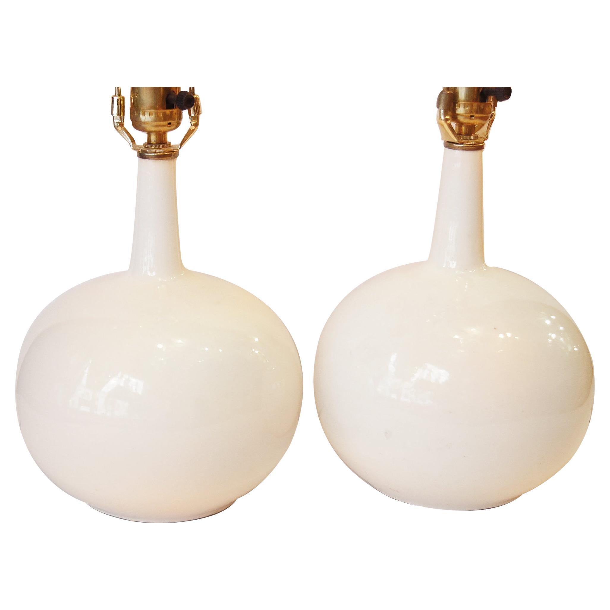 Lampes porcelaine blanche en vente