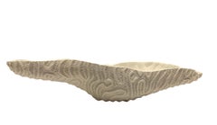White Porcelain Oval Organically Shaped Bowl, Italy, Contemporary
