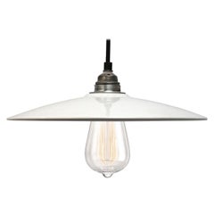 Vintage White Porcelain Pendant Lamp
