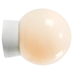 Lampade da parete e da soffitto in porcellana bianca, vetro opalino vintage, lampade da soffitto