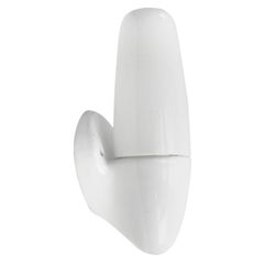 White Porcelain Wall Lamp, Scone No. 6065 by Wilhelm Wagenfeld