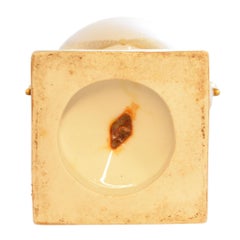 White Porcelain with Gold Detail Ceremonial Vases, Pair