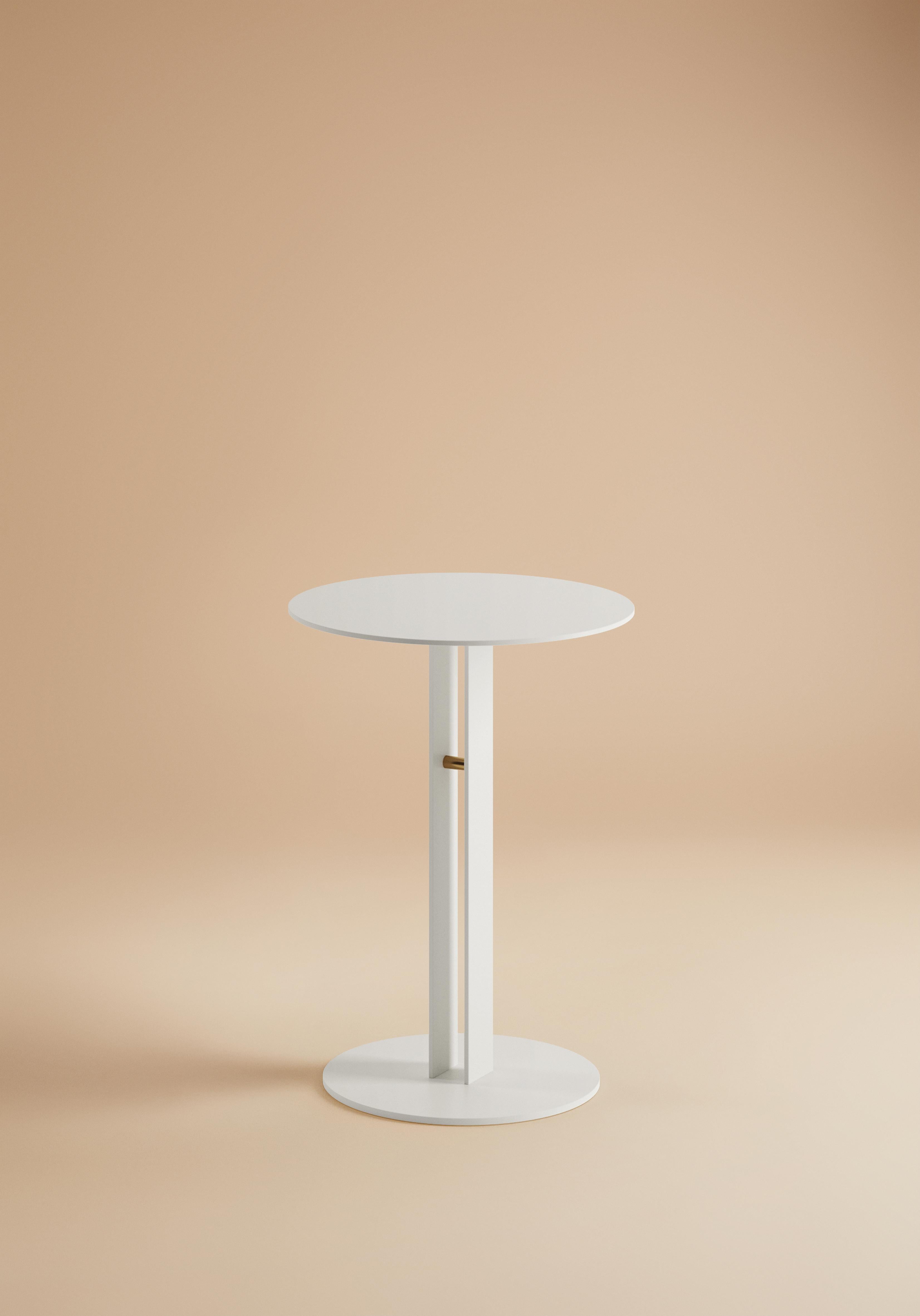 Designed with longtime collaborator Yaniv Chen of Master, the Portman side table is the result of a desire to create an occasional table with the thinnest profile possible – that almost disappears viewed from a certain angle – a goal achieved by