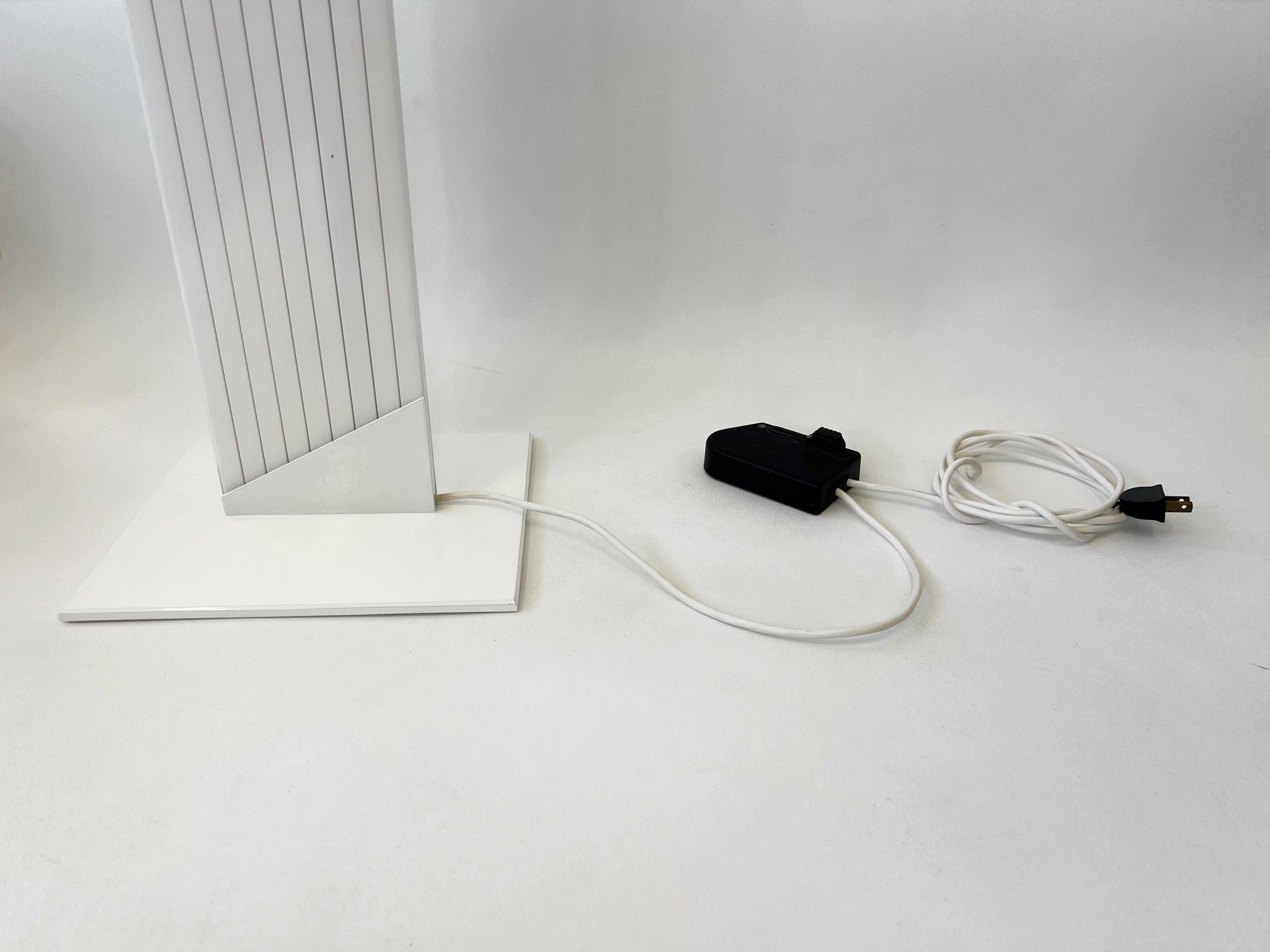 Late 20th Century White Post-Modern Torchier by JD Aznar For Sale