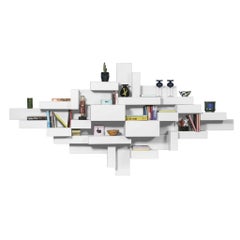White Primitive Bookshelf by Studio Nucleo, Made in Italy