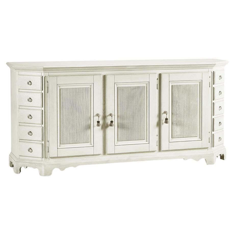 White Provincial Buffet Sideboard For Sale