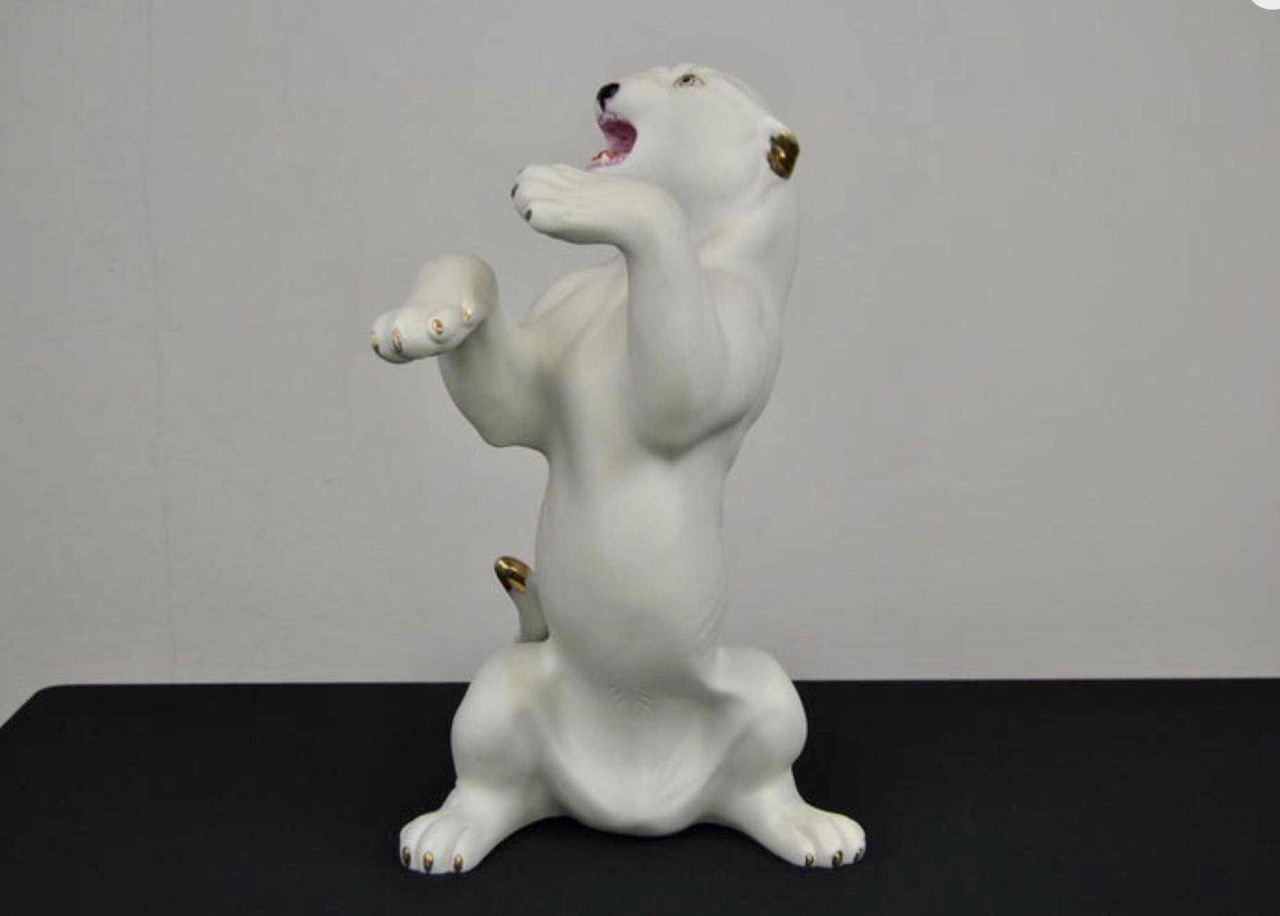 White Puma Sculpture, 1960s For Sale 3