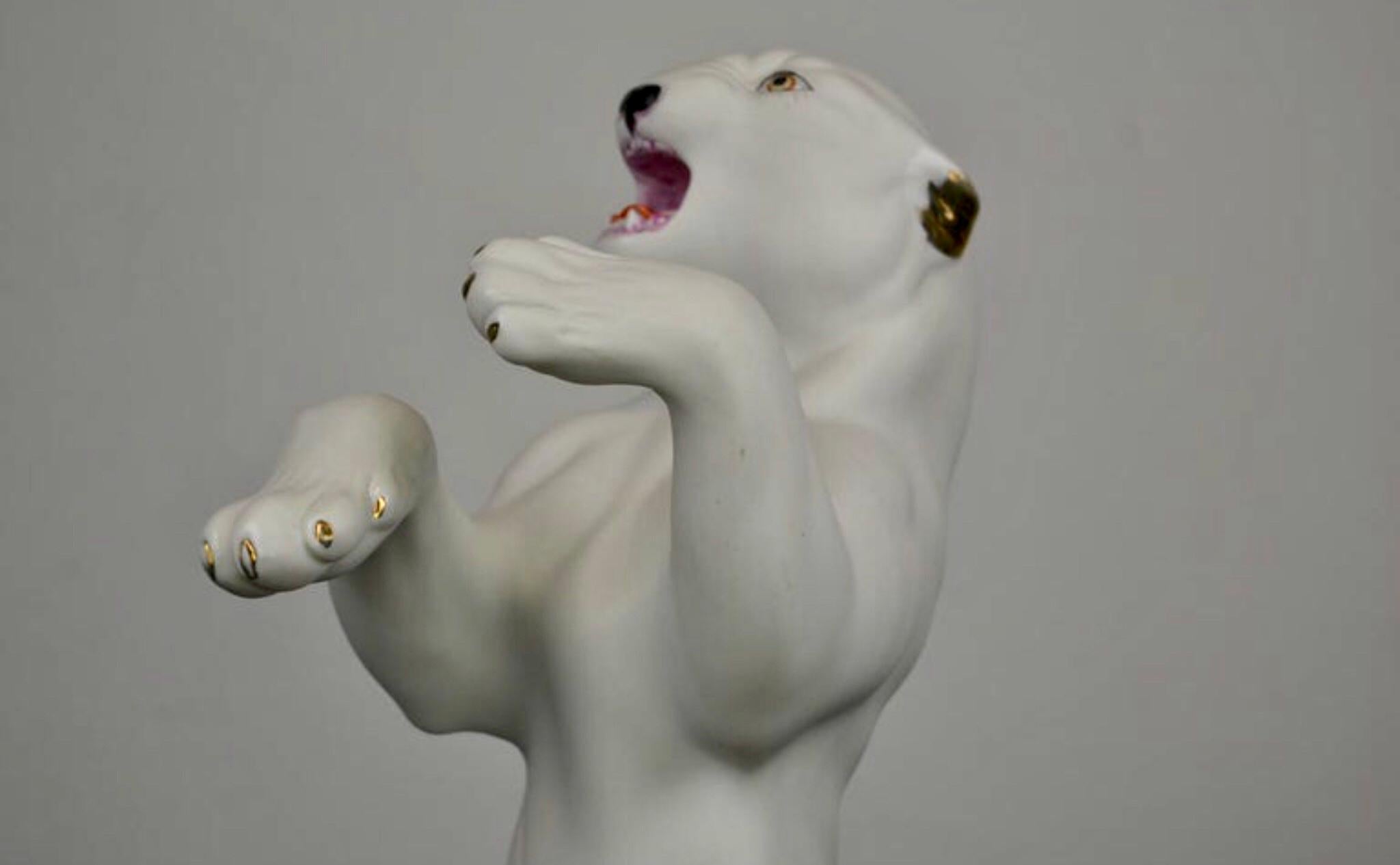 White Puma Sculpture, 1960s For Sale 4