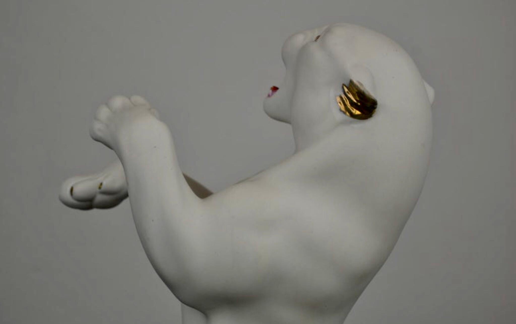 White Puma Sculpture, 1960s For Sale 7