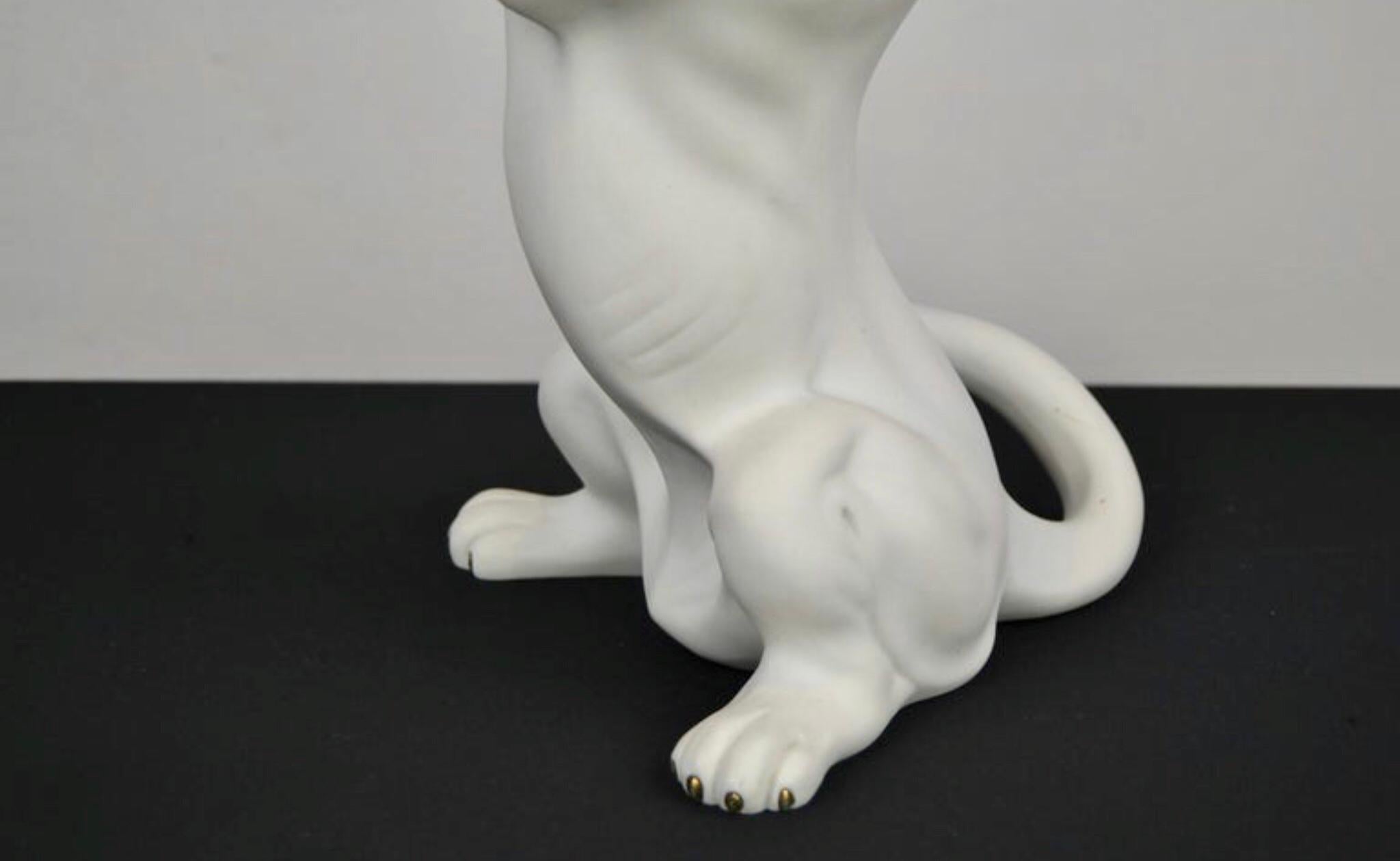 White Puma Sculpture, 1960s For Sale 8