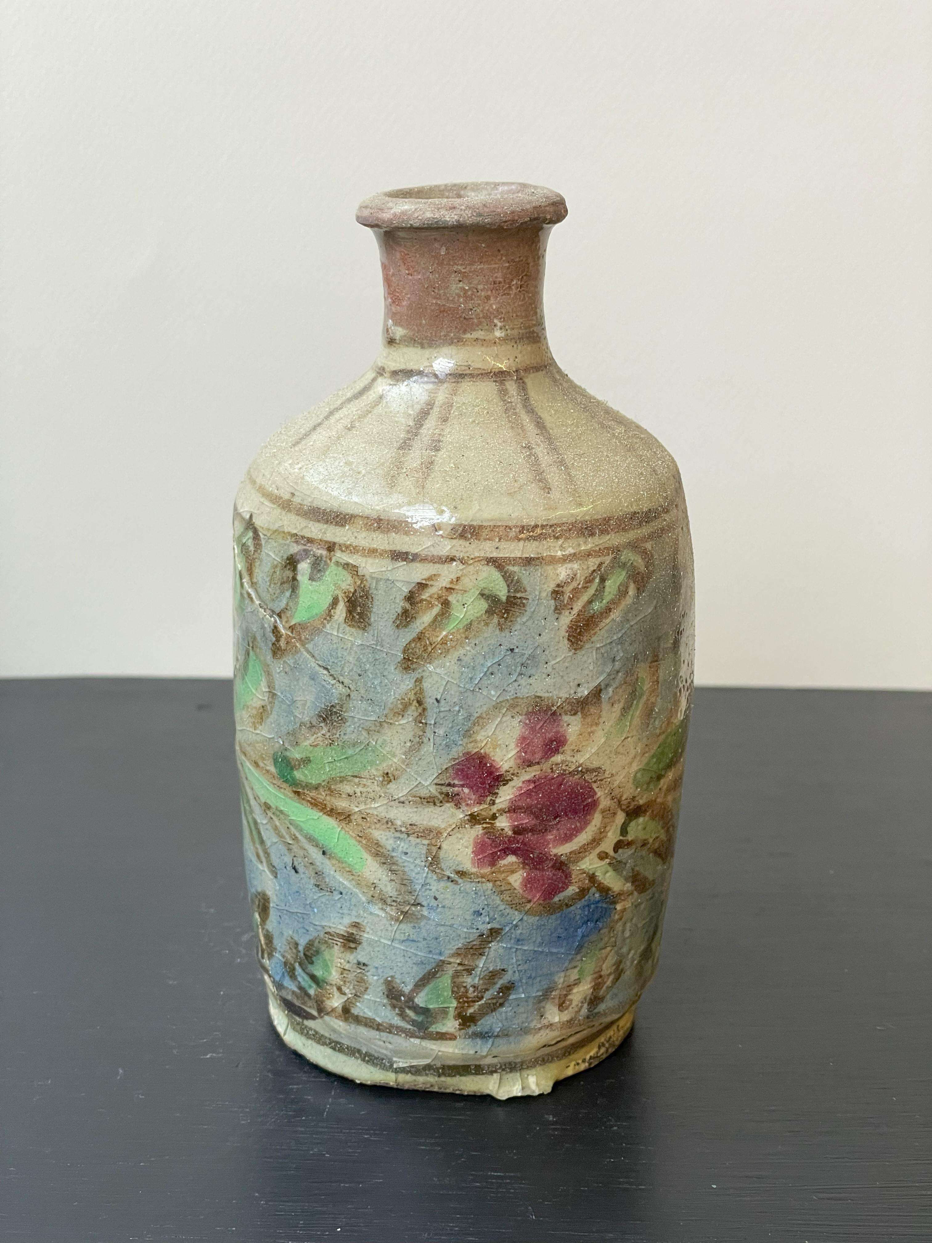 Ceramica Vaso Qajar bianco in vendita