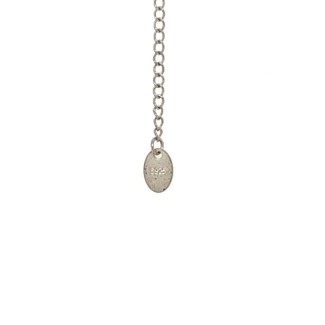 Collana girocollo regolabile con perle di quarzo bianco in vendita 1