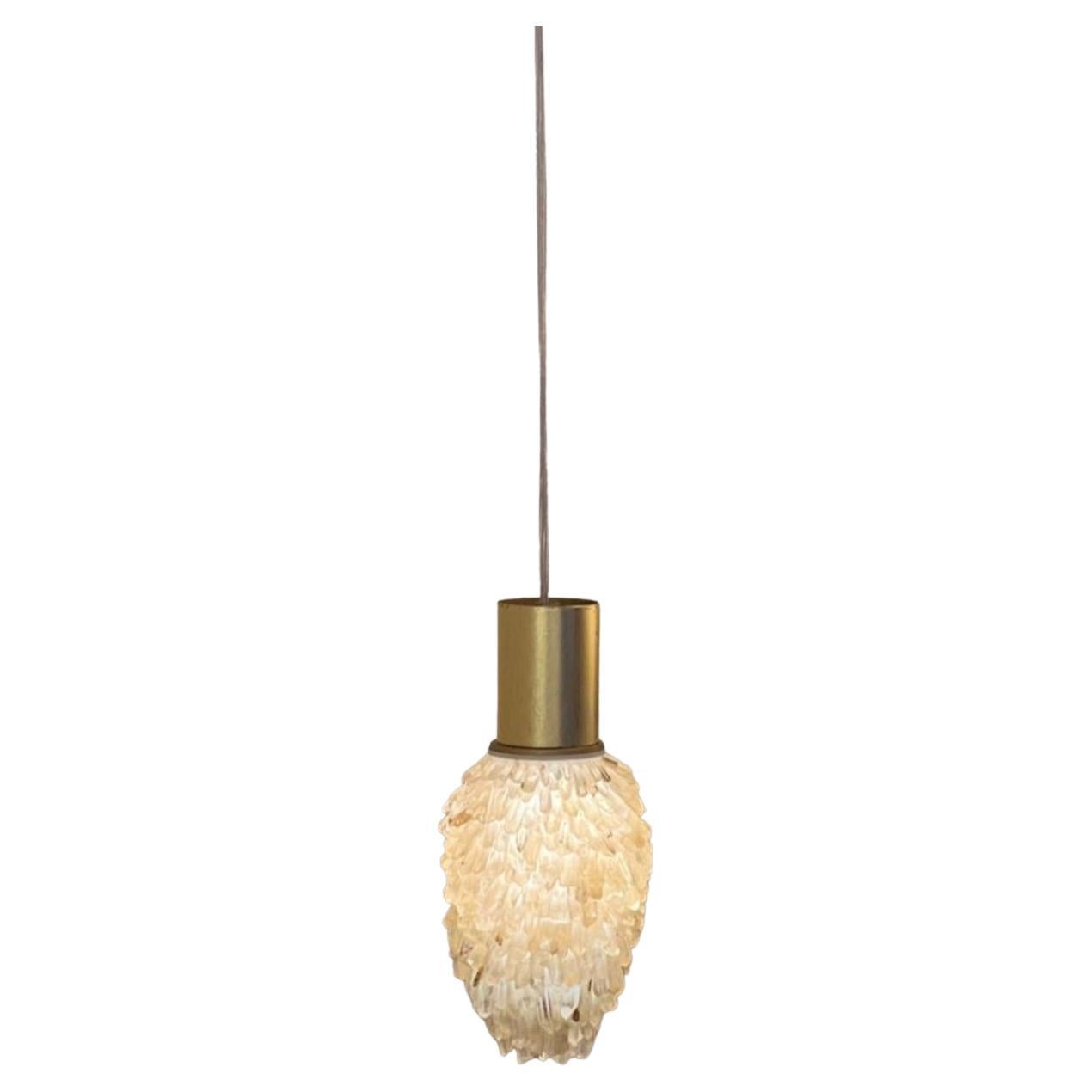 White Quartz Pendant Lamp by Aver For Sale
