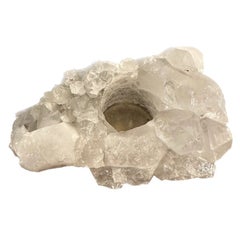 White Quartz Votive Holder