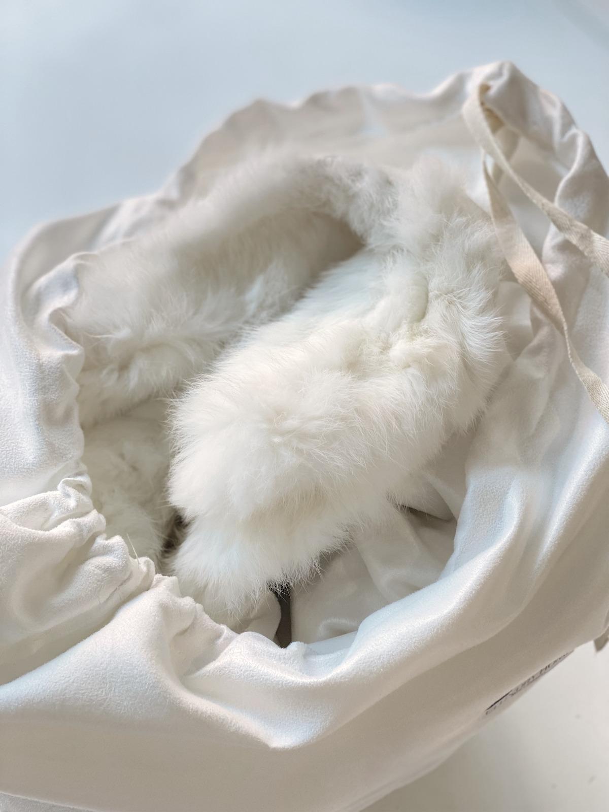 White Rabbit Fur Blanket  7