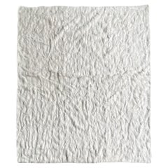 Couverture en fourrure de lapin blanc  7"x 8" - Fait sur mesure pour toutes les tailles